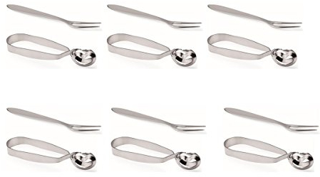 Schneckenbesteck Gabel und Zange Set