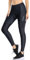 Santic Fahrradhose Damen Lang Gepolstert 7/8 Radlerhose Leggings Tights Sitzpolster Radsport Hose MTB Elastische Schnell Trocknend Atmungsaktive Schwarz Regenbogen XXL