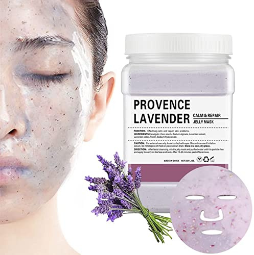 POZTL Gelé maskpulver för ansiktsbehandlingar, lugnande gelé ansiktsmask med lavendel, gör-det-själv SPA Peel Off Hydro Moisturizing & Hydrating Jelly Face Mask hudvård masker, 50 ml