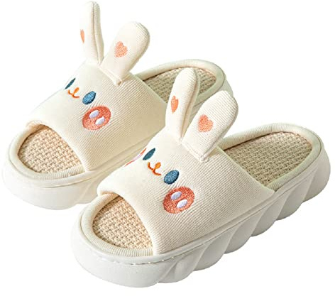 Yoroka Cute Animal Slippers Indoor Cartoon slippers for Women Bunny-6