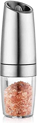 TONZN Moulin électrique en Acier Inoxydable Induction par gravité en Acier Inoxydable Chili Grinder Ub0816a Usine de sel Chili Moulin à sel Moulin à sel et moulins à Poivre