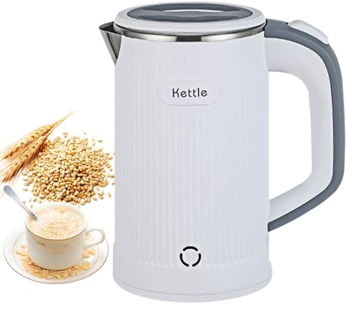 0.8L Electric Kettles Low Wattage Kettle Travel Kettle Electric 600W Fast Boil Mini Small Kettles Portable Energy Efficient Kettles with Auto Shut-Off and Boil-Dry Protection (White)