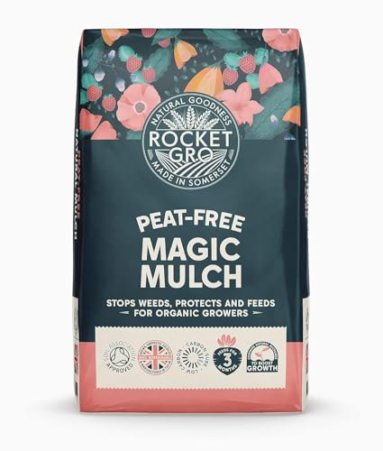 50L Peat-Free Organic Mulch, Multi-Purpose Compost, Premium Natural Blend for Organic Growing, Ideal for Beds, Borders & Vegetable Gardens.