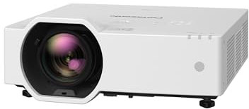 Panasonic PT-VMZ7STEJ Kurzdistanz Beamer mit 7000 Lumen und Brillante Bildqualität für Business und Ausstellungen in weiß
