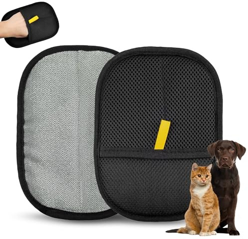 T TENEGIL Guante Quita Pelo Gato, Manopla Quita Pelos Mascota, Removedor de Pelo, Quitapelos Perro, Guante Reutilizable Quita Pelo Mascota (1 Unidad), Ideal para Uso Dario.