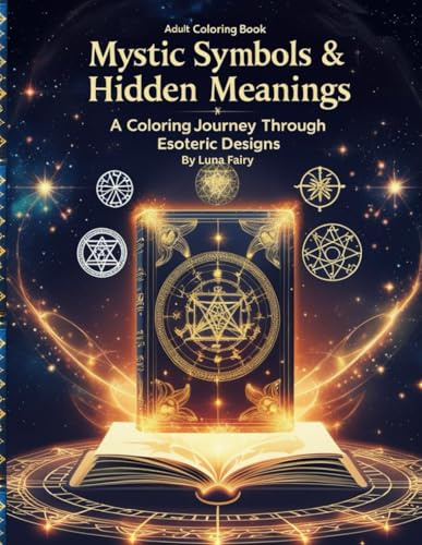 Mystic Symbols & Hidden Meanings – A Coloring Journey Through Esoteric Designs: A Spiritual Coloring Book of Sacred Geometry, Occult Glyphs, and Hidden Wisdom