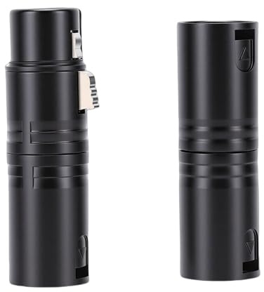 Oytrui Adaptateur XLR 3 Broches, 1 Mâle vers Mâle et 1 vers Femelle pour Microphone Mélangeur Amplificateur Haut-Parleur Actif
