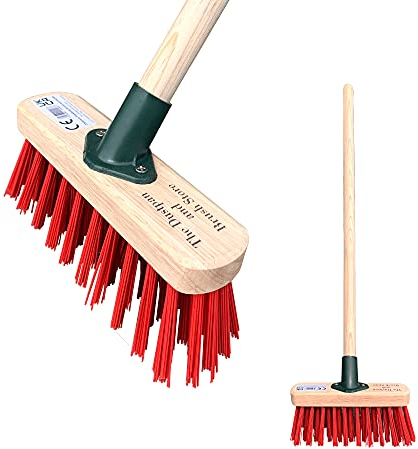 Traditional Wooden Childrens Sweeping Brush Play Yard Broom Short Handle