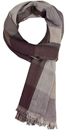 Herren Gewebter Schal Herrenschals Webschal Modeschal Urban Classics Einfach Schick für Frühling Herbst 180×70cm -Kariert Braun