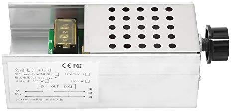 Spänningsregulator SCR Electric Dimmer Speed ​​Controller 6000W AC 220V för motståndsbelastning