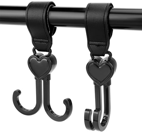 2 Stück Kinderwagenhaken, Haken für Kinderwagen, Kinderwagen Haken Für Handtaschen, Hängesäcke, Rucksäcke, Kinderwagen Zubehör, Kinderwagen Organizer