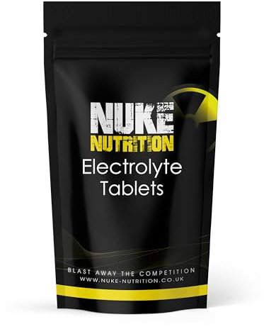 Nuke Nutrition Electrolyte Tablets x120 - Unflavoured Hydration Tablet - Rapid Rehydration Tablets - Hydrate Salt Tablets for Runners - Rehydration Tablets