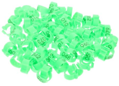 Milisten 100stücke Bunte Nummerierte Fußringe Für Vögel Praktische Identifikationsringe Für Tauben Und Geflügel Leicht Zu Handhabende Kunststoffbeine Zur Vogelmarkierung