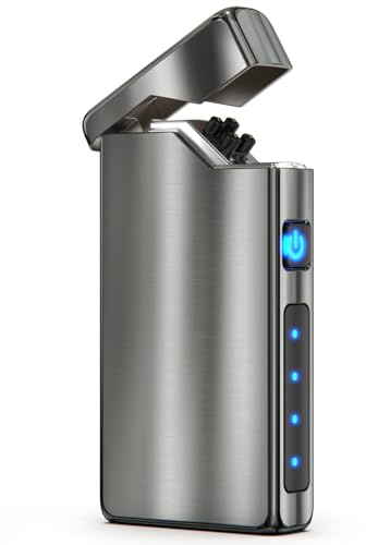 VVAY Lichtbogen Feuerzeug USB-C Aufladbar, Elektrisches Plasma-Sturmfeuerzeug