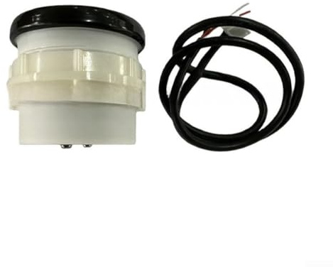 Medidor de horas mecánico de 2 pulgadas, temporizador cromado para sistemas de 6 V, 12 V, 24 V, indicador de reloj de barco marino con cronometraje preciso para cortacésped y vehículos