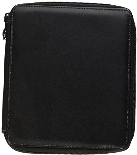 Speedball Art Products Genuine Leather Storage Case for Pencils, Markers, Pens and Art Supplies, Holds Up to 72 Standard Pencils, Black