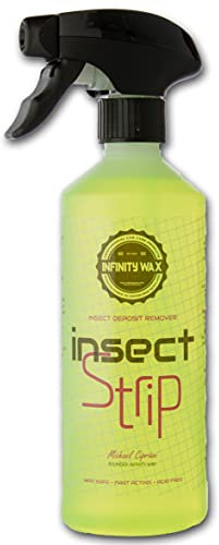 Infinity Wax Insect Strip 500ml – Bug & Bird Dropping Remover Heavy-Duty Insect Deposit Cleaner Pre-Wash Safe Contactless Car Decontamination Spray