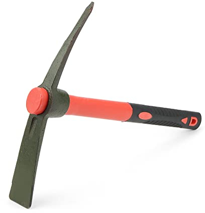 KEILEOHO Pioche de 38 x 29 cm avec poignée, pour jardinage, plantation et camping