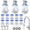 16 Stück Wasserfilter Wasserhahn Set, 3Pcs 360° Wasserhahn Filter +10 Pcs PP-Baumwollfilterelement + 3 Pcs Universelle Schnittstelle, Wasserhahn Filter Für Trinkwasser, Für Küche, Bad, Waschbecken