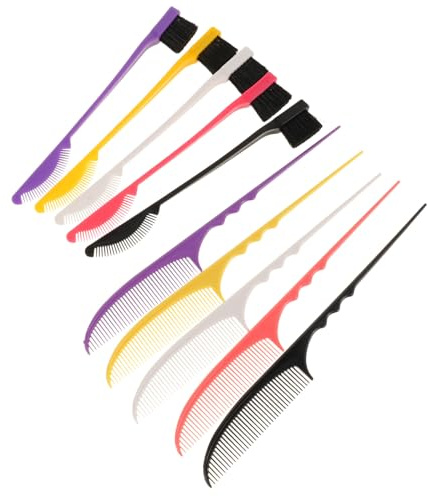 iplusmile 5pares Cepillo y Peine para Cejas Peine para Cardar Cepillo para Bordes para Peinar y Cardar las Cejas Salones de Belleza