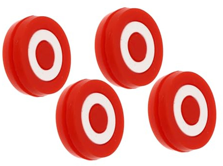 BIUDECO Amortiguadores de Vibración para Raquetas de Tenis, 4 Piezas de Silicona Roja, Absorbe Vibraciones, Compatible Todo Tipo de Raquetas, Accesorios para Tenis y Suministros
