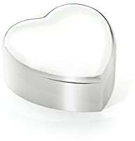 Zilverstad 6037361 Schmuckdose mit Spieluhr Herz, Zink-Legierung, silberfarben, 10.4 x 10 x 4.8 cm