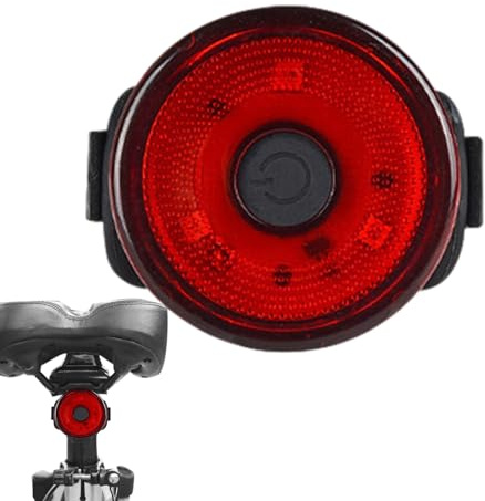 Povanjer Feu arrière de vélo, feu arrière de vélo | Lumière de sécurité Clignotante pour vélo - Feu arrière de vélo, Feux d'avertissement avec 2 Modes d'éclairage, Feux de VTT alimentés par Batterie,