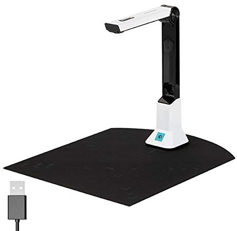 Visualiser For Teaching Scanner Document Camera Usb 8MP HD A4 Format Scanners For Laptops PC Portable Doc Cam Photo Scanner Online Training With OCR, Scan Snap,Multiple Page Auto Scanning,LED ect