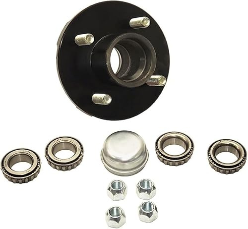 Rigid Hitch Incorporated Kit de buje de Remolque (BT-100-F) de 4 Pernos en círculo de 4 Pulgadas, se Adapta a husillos de 1 Pulgada y 1-1/16 Pulgadas