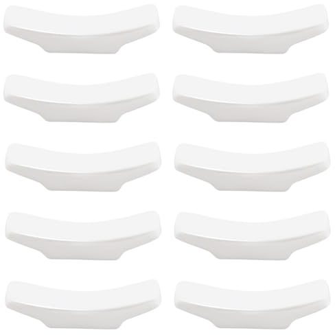 PLIGREAT 10 Stück weiße Porzellan Essstäbchen Reste Chinesischer Keramik Essstäbchenhalter Essstäbchen Ständer für japanisches Chinesisches Restaurant Hotel Löffel Gabelständer Tischdekoration