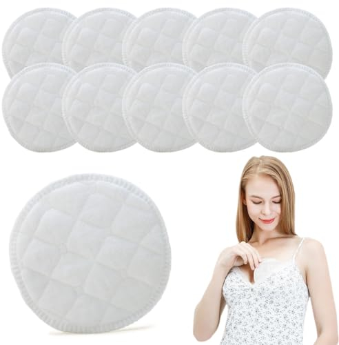 BYXG Bio Bambus Stilleinlagen - Waschbare Stilleinlagen - Wiederverwendbare Stilleinlagen für die Mutterschaft - Stilleinlagen Waschbar, 10 Stück