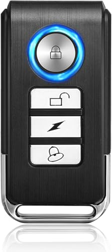 ZEXMTE Fernbedienung für Alarmanlage, drahtlose Reichweite, IP54 wasserdicht, drahtlose Fernbedienung für Fahrradalarm