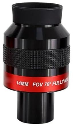 Telescope Accessories 70 Degree Flat Field Focal Length 14mm Ultra Wwide Angle Eyepiece High Magnification Astronomical Telescope Accessory