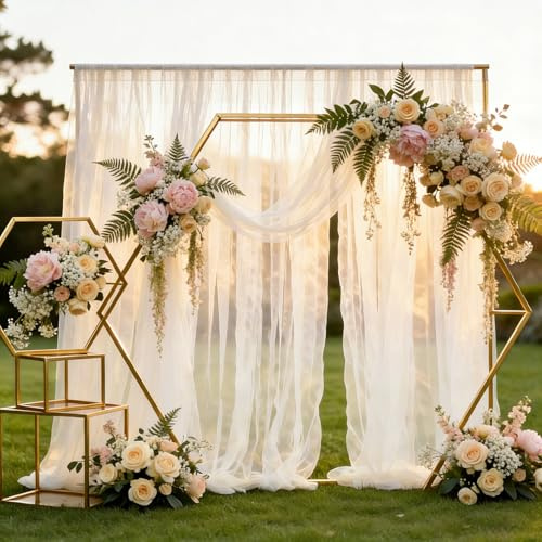 Tessuto in organza al metro, 3 m x 160 cm, morbido tulle, per cucire, in tessuto decorativo per drappeggio, in organza per Arbor, per matrimoni, per cerimonie e feste