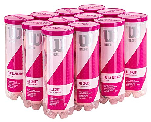 WILSON Intrigue All Court Pink Tennis Balls (1/2-Case)