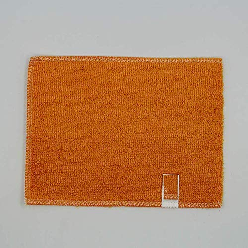 WaiMin 10 PC Fibre De Bambou Microfibre Inaltérable Résistant À l'huile Essuyage Chiffon Blanc Serviette De Cuisine Magique Nettoyage Chiffons Plat Chiffon (Color : Orange16x18cm)