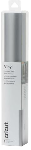 Cricut Permanent Vinyl | Silver | 1.2 m (4 ft) | Self Adhesive Vinyl Roll | for use with All Cricut Cutting Machines