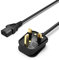 1.2M Plug 3 Prong Power Cord Fit for LG, Samsung, Sony, Panasonic, Dell, BenQ, fit for LCD TV Monitor, Computer Monitor, 3 Pin Cable