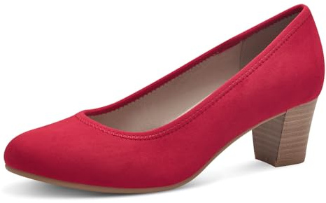 Jana dam blockklack veganska pumps, röd, 38 EU, röd, 38 EU