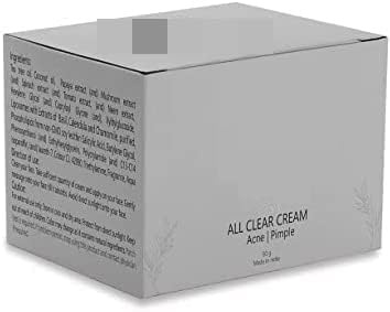SM All Clear Cream, 50gm, for Acne, pimples, Acne Scars, Open pores, Anti Acne and Blemishes - for Men and Women