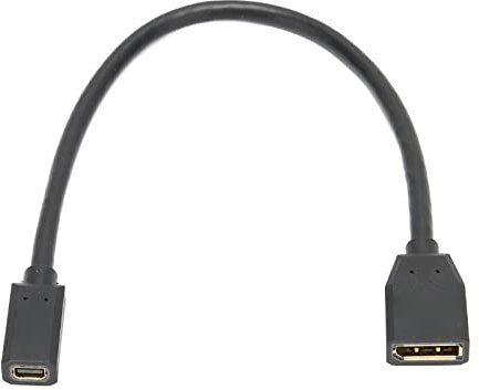 NutriEss Adattatore DisplayPort 8K Mini DisplayPort da femmina a DP Female Extension Cavo Ultra ad alta velocità 32,4 Gbps Larghezza di banda HBR3 per 8K 4K 2K 1080p Monitor PC da gioco PC
