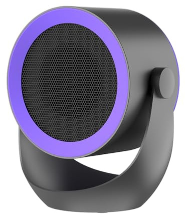 DAWCBVJQ Stufetta Elettrica - Due Livelli Temperatura Regolazione 90 Gradi Ventilatore Portatile Rinfrescante Scrivania,Riscaldamento Silenzioso Elettrico Mini Per Ufficio Camera Dormitorio Bagno Casa