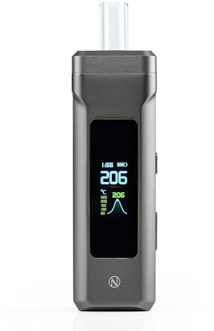Nebula Titan Premium Dry Herb Vaporizer Silver - Temp Precision 0°-230°C