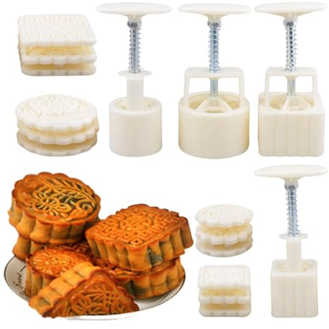 Stampo per torta di luna, 4 pezzi, per alimenti, fai da te con motivi, per dolci, dessert, snack, cucina, festa di luna, festa di compleanno, per feste di luna, casa, cucina, dessert e snack