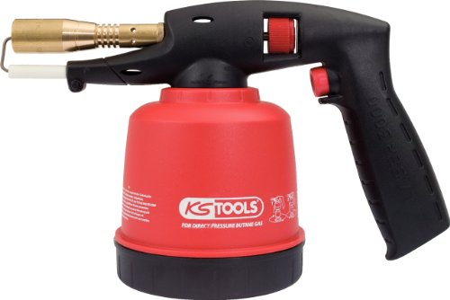 KS Tools 903.5902 Universal-Kartuschenlötgerät mit Piezo-Zündung, rot