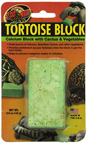 Zoomed Tortoise Calciumblock Kalzium Knabberblock groß / Kaktus-Gemüsemi (1 x 142 g)