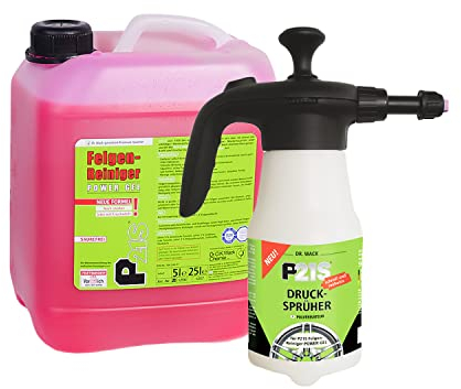 Dr. Wack Felgenreiniger Powergel P21S säurefrei 5l + Druckpumpzerstäuber Sprüh