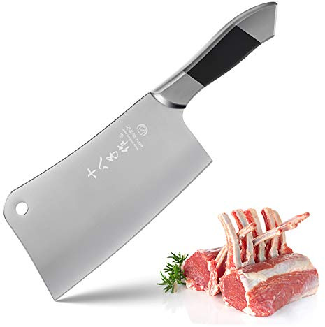 SHI BA ZI ZUO Cuchillo de corte de huesos de acero inoxidable resistente para cortar huesos en el hogar