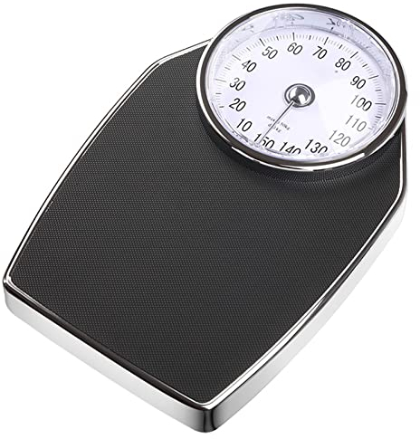 OUSIKA Personenwaage analog, mechanisches Zifferblatt mit vergrößerter Anzeige, for genaues Wiegen des Körpergewichts, ohne Knopf/ohne Batterie, Gesundheitsmessung, rutschfest Waagen