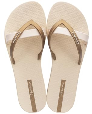 Ipanema Women's Kirei Fem Flip-Flop, Gold, 4 UK